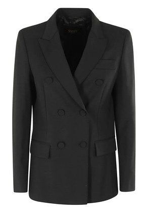 Seventy double-breasted blazer - Black