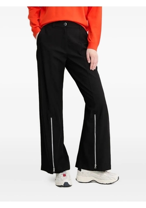 Sisley zip-detail trousers - Black