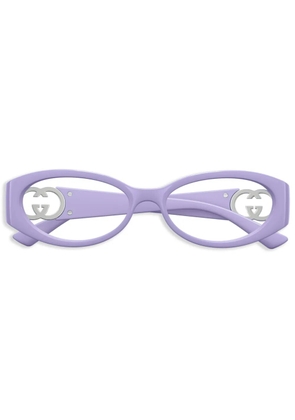 Gucci Eyewear oval-frame glasses - Purple
