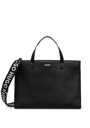 HUGO logo-print tote bag - Black