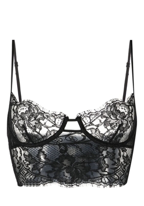 Kiki de Montparnasse lace longline bra - Black
