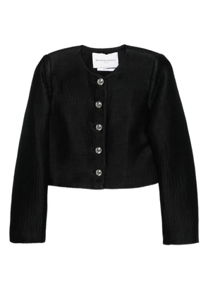 Brandon Maxwell single-breasted button-front jacket - Black