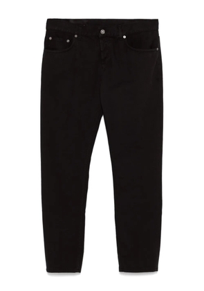 DONDUP logo-print trousers - Black
