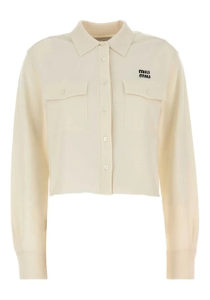 Miu Miu cashmere shirt - White