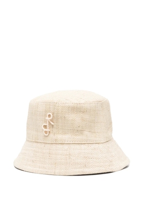 Ruslan Baginskiy logo-appliqué bucket hat - Neutrals