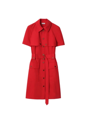 Burberry buckle belted wool mini dress - Red
