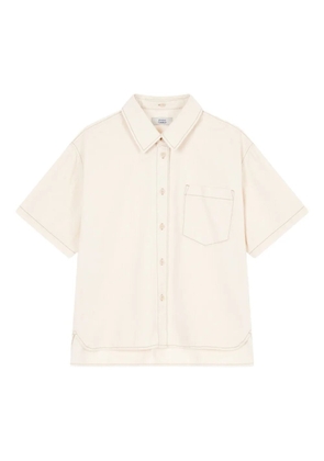 TOMBOY detachable-collar shirt - Neutrals