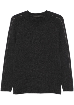 Transit virgin wool round-neck sweater - Grey