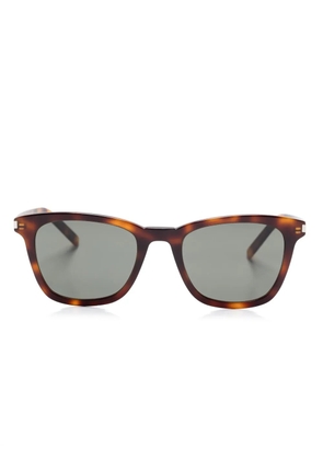 Saint Laurent Eyewear tortoiseshell-effect sunglasses - Brown