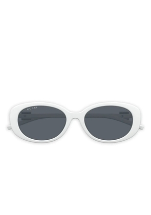 Gucci Eyewear oval-frame sunglasses - White