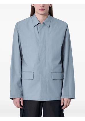 Rier flap-pocket cotton shirt jacket - Grey