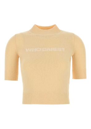 Sportmax short-sleeve knit top - Neutrals