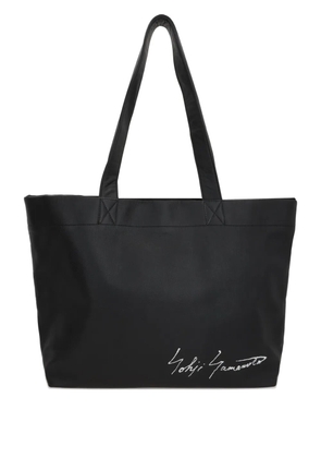 Discord Yohji Yamamoto leather tote bag - Black