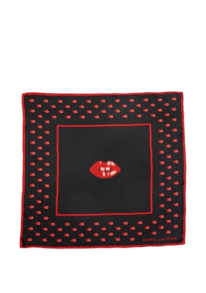 Marc Jacobs lips-print scarf - Black
