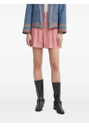 Drykorn pleated-front shorts - Pink