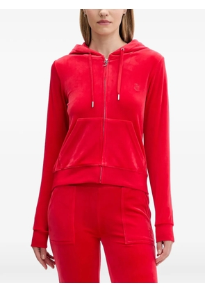Juicy Couture zip-fastening front-pockets hoodie - Red
