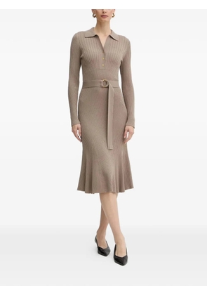 MARCIANO by GUESS ribbed belted midi dress - Neutrals