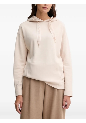 Joop! logo corded-ribbon hoodie - Neutrals