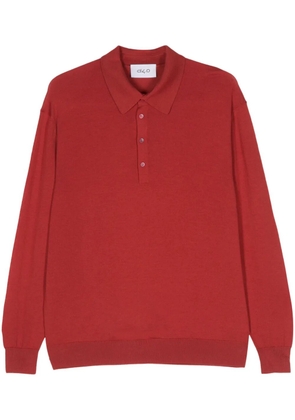 D4.0 wool polo shirt - Red