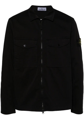 Stone Island Compass-badge shirt jacket - Black