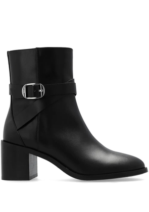 Stuart Weitzman Esme leather biker boots - Black