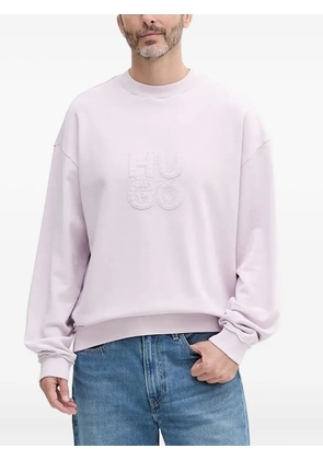 HUGO logo-appliqué sweatshirt - Pink