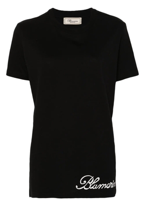Blumarine logo-print T-shirt - Black