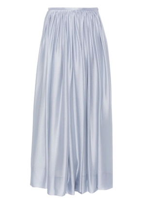 Giorgio Armani silk maxi skirt - Blue