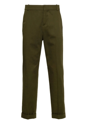 Balmain cotton tapered trousers - Green