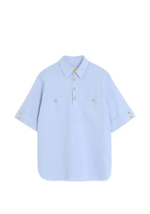 Valentino Garavani Oxford-cotton polo shirt - Blue