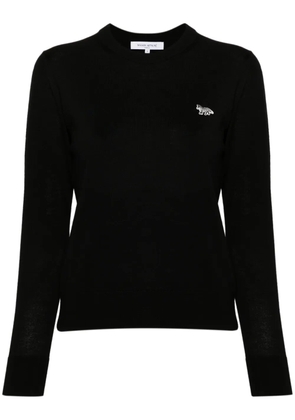 Maison Kitsuné Baby Fox-patch sweater - Black