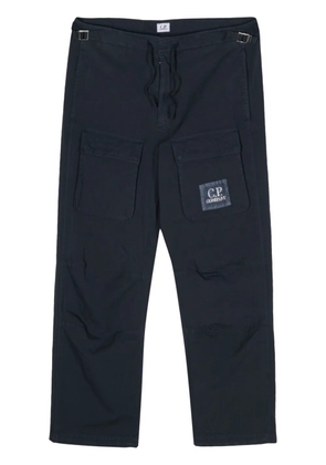 C.P. Company logo-appliqué cargo pants - Blue