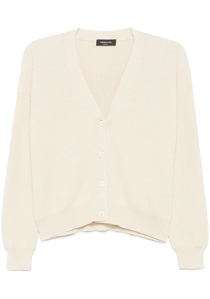 Fabiana Filippi ribbed cardigan - Neutrals