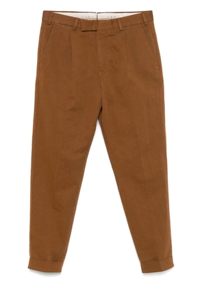 PT Torino pleat-detail trousers - Brown