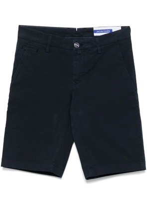 Jacob Cohën logo-plaque chino shorts - Blue