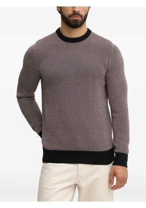 Barbour Wells patterned crew-neck sweater - Blue