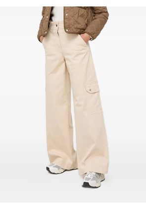 BOSS cargo-pocket wide-leg trousers - Neutrals