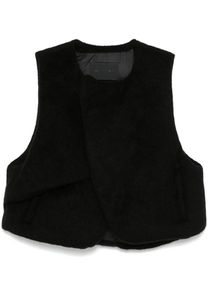HELIOT EMIL felted gilet - Black