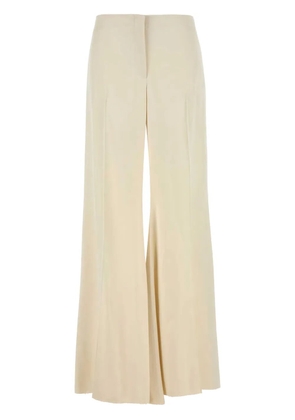 Alexander McQueen satin wide-leg trousers - Neutrals