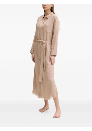 Melissa Odabash Margot fringed midi dress - Neutrals