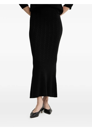 TWINSET cable-knit midi skirt - Black