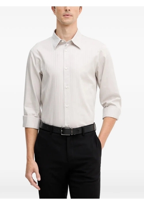 Armani Exchange button-fastening striped shirt - Neutrals