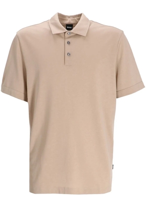 BOSS cotton polo shirt - Neutrals