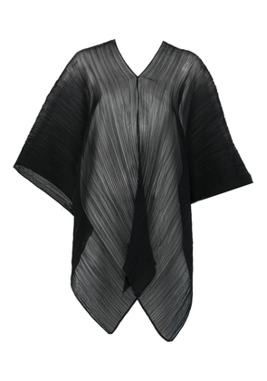 Pleats Please Issey Miyake pleated scarf - Black