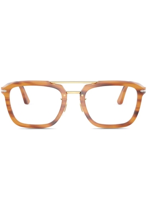 Persol pilot-frame glasses - Brown