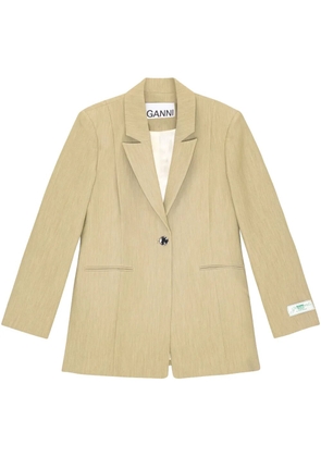 GANNI appliqué blazer - Neutrals