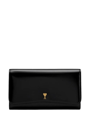 AMI Paris Paris Paris leather wallet - Black