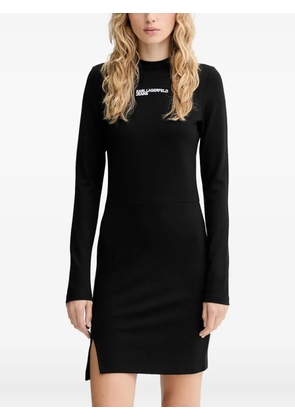 Karl Lagerfeld Jeans logo-print mini dress - Black