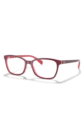 Ray-Ban rectangle-frame glasses - Red