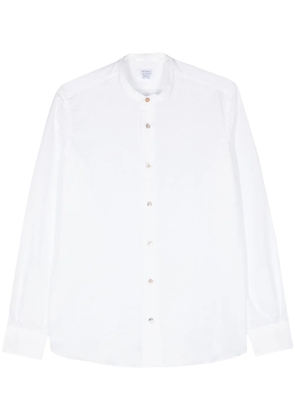 Mazzarelli textured-finish cotton shirt - White